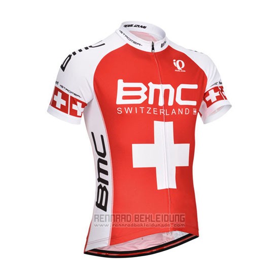 2014 Fahrradbekleidung BMC Champion Schweiz Orange und Wei Trikot Kurzarm und Tragerhose - zum Schließen ins Bild klicken